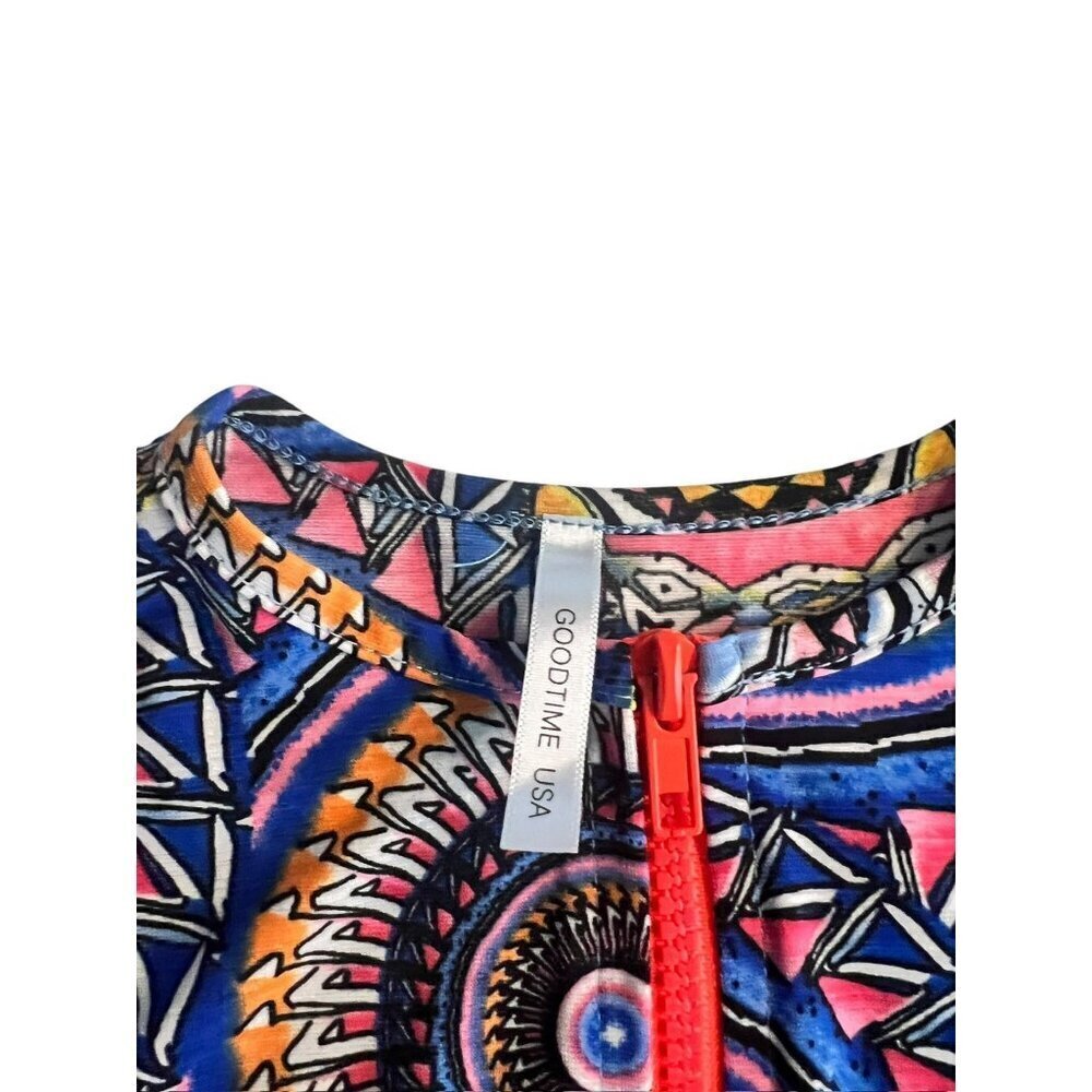 Good Times Women's Full Of Color Long Sleeve Crop Top - Picture 3 of 7